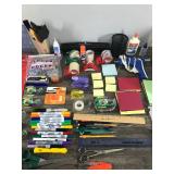 Craft Items - Paint - Glue Gun with Sticks - Paint Brushes - Paper - Tape - Scissors and More