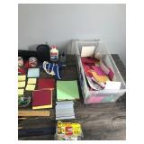 Craft Items - Paint - Glue Gun with Sticks - Paint Brushes - Paper - Tape - Scissors and More