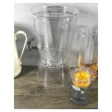 2 - Coffee Thermos’s - Beverage Dispenser - 2 Pitchers - 2 Food Containers - Some Type of Hand Mixer