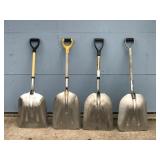 4 - Aluminum Snow Shovels