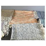 Lot of 7 Woven Rugs - 4 of the Still have the tags on them - Smoke Free