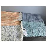 Lot of 7 Woven Rugs - 4 of the Still have the tags on them - Smoke Free