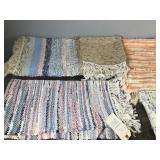 Lot of 7 Woven Rugs - 4 of the Still have the tags on them - Smoke Free