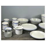 20 Piece Bowman Pottery Dish Ware Set - Fairfax, Vermont USA
