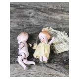 2 - Vintage Bisque Dolls - One Had Markings 661 Germany