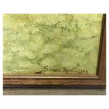 Framed oil Painting Picture on Canvas By Frederic Remington - “Episode of a Buffalo Hunt”