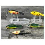 Lot of 5 Collectible Whopper Stopper Fishing Lures