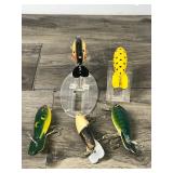 Lot of 5 Collectible Whopper Stopper Fishing Lures