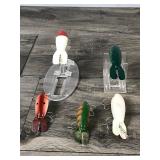 Lot of 5 Collectible Bomber Fishing Lures