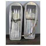 Vintage Aluminum Child’s Snow Shoes