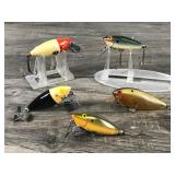 Lot of 5 Collectible True Temper Fishing Shad’s