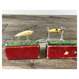 2 - Collectible True Temper Speed Shad & Crippled Shad Fishing Lures with Boxes