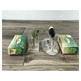 2 - Collectible True Temper Crippled Shad Fishing Lures with Boxes