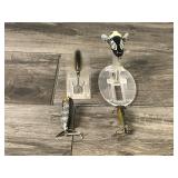 4 - Collectible Heddon Fishing Lures - Pumpkin Seed - Crazy Crawler - Baby Torpedo - Tiny Spook