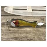 4 - Collectible Heddon Fishing Lures - Pumpkin Seed - Crazy Crawler - Baby Torpedo - Tiny Spook