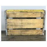 Vintage Wooden Yellow Coca Cola Crate - Chattanooga 1966
