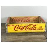 Vintage Wooden Yellow Coca Cola Crate - Chattanooga 1966