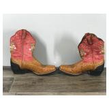 Tony Lama Lucky Star Cow Girl Boots - Size 8.5 B