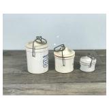 3 - Vintage Kaukauna Klub Cheese Crocks