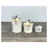 3 - Vintage Kaukauna Klub Cheese Crocks