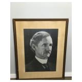 Large Framed Picture - Not Sure who is in the Picture