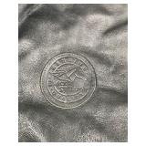 Black Stallion Genuine Leather Jacket - Size XL - Says Southwest Carpenters on the Front