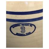 Vintage Marshall Pottery Inc 3 Gallon Butter Churn Crock with Lid and Stir Stick - Marshall, Texas Marshall