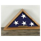 American Flag with Display Case