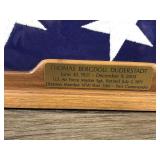 American Flag with Display Case