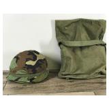 US Military Kevlar and Bag