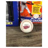 1997 Ken Griffey Jr. Starting Line Up Doll - Wheaties Ceral 1991 Minnesota Twins World Champions Box (Kirby Puckett & Kent Hrbek - Twins baseball with signature - Ken Griffey Jr Beanie Baby