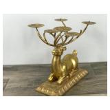 Unique Beautiful Vintage Reindeer Candelabra