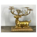 Unique Beautiful Vintage Reindeer Candelabra
