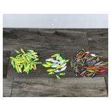 Large Lot of Lead Weighted Fishing Lures