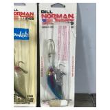 Lot of 5 Norman Fishing Lures in Original Packages
