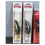 Lot of 5 Norman Fishing Lures in Original Packages
