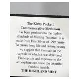 Kirby Puckett Minnesota Twins One Troy Ounce .999 Fine Silver Coin - The Highland Mint - SN#2311