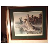 "Tiger Fury" print of fish by Rick Kelley