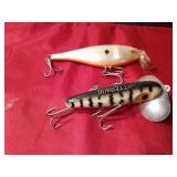 Jitterbug lure and 1 other lure