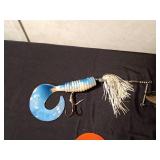 Rubber Musky fishing lure and spinner lure