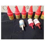 1 Vintage Pure Motor Oil MN centennial fishing bobber and 6 vintage Leonard