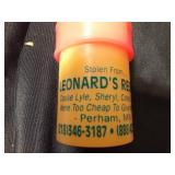 1 Vintage Pure Motor Oil MN centennial fishing bobber and 6 vintage Leonard