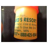 1 Vintage Pure Motor Oil MN centennial fishing bobber and 6 vintage Leonard