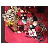 Lot of vintage jewelry including sterling silver and more