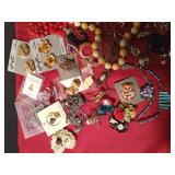 Lot of vintage jewelry and more