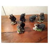 Set of resin bears