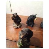 Set of resin bears