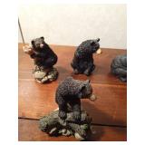 Set of resin bears