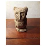 Folk Art carved sandstone owl by Ernest "Popeye" Reed (1919-1985)