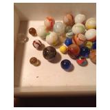 Vintage marbles and boulders (some have uranium)